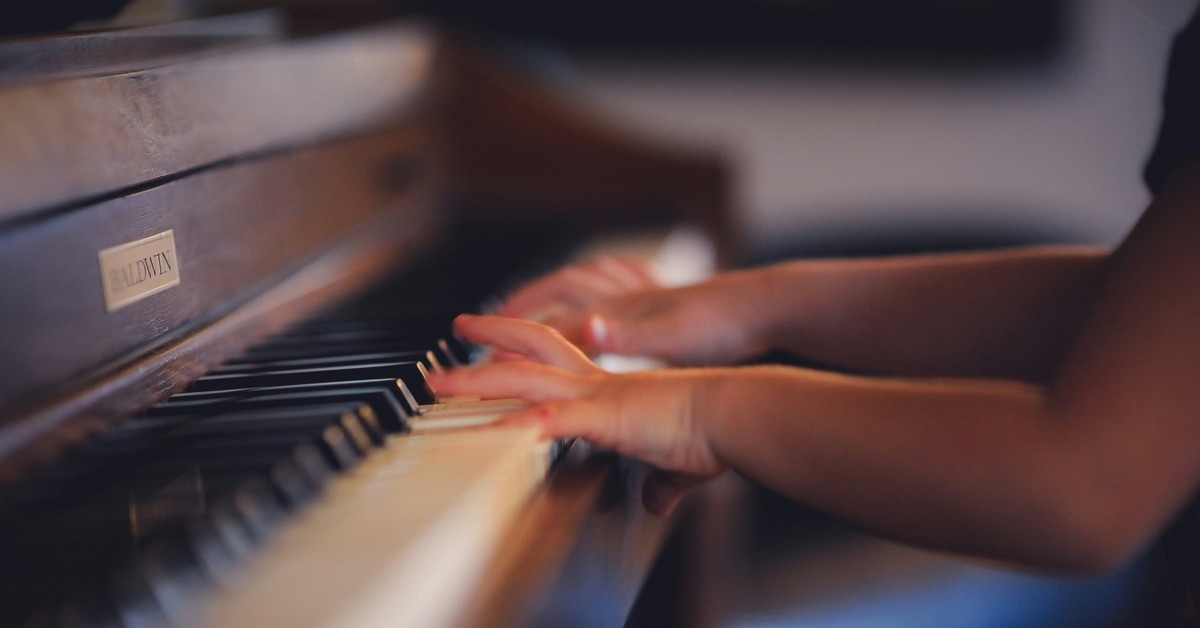 Playing piano